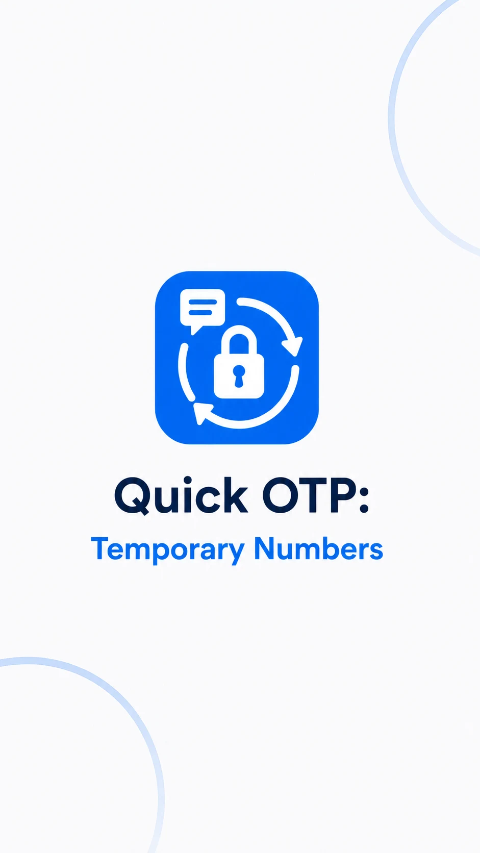 Quick OTP: Temporary Numbers screenshot
